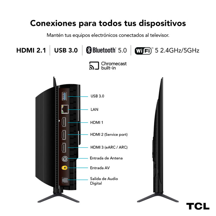 Smart TV 85" TCL 4K QLED 85C655 PRO
