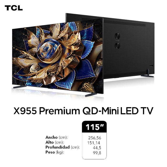 TCL 115" QLED Mini LED 4K 115X955