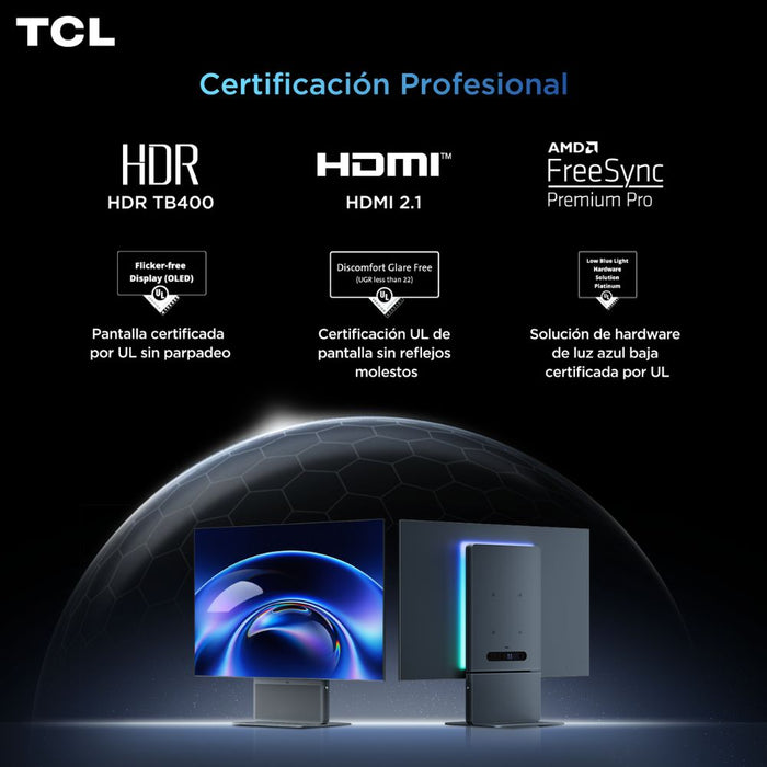Monitor Gamer TCL 32" OLED 32X3A 4K 240Hz