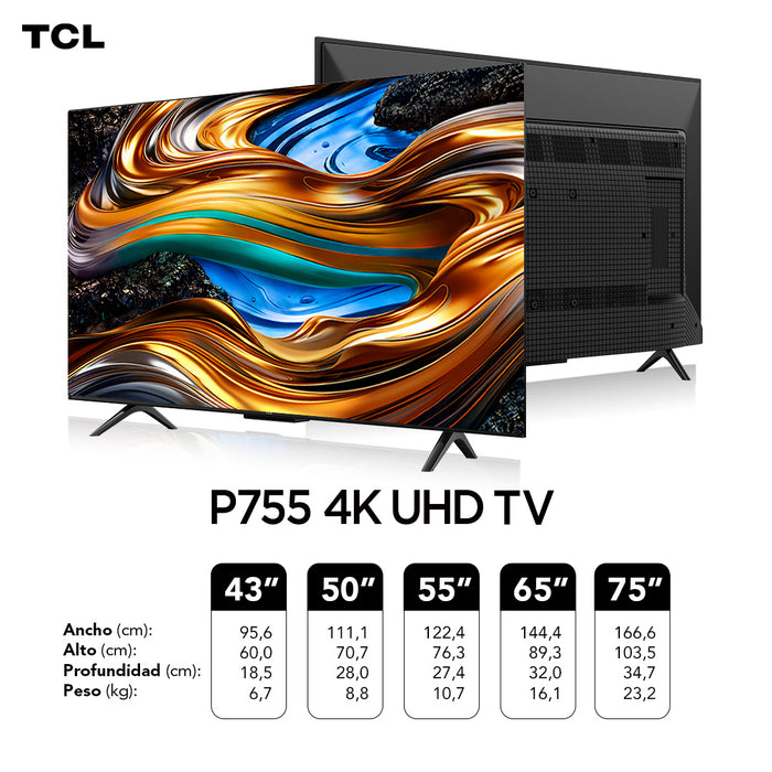 TCL 65" 4K UHD 65P755 Smart TV