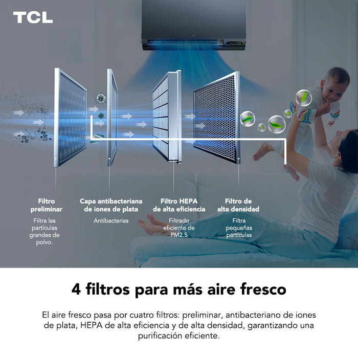 Aire Acondicionado Inverter TCL FreshIN 12000 BTU WIFI