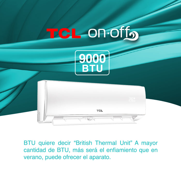 Aire Acondicionado Frio-Calor Split TCL 9000 BTU 4en1