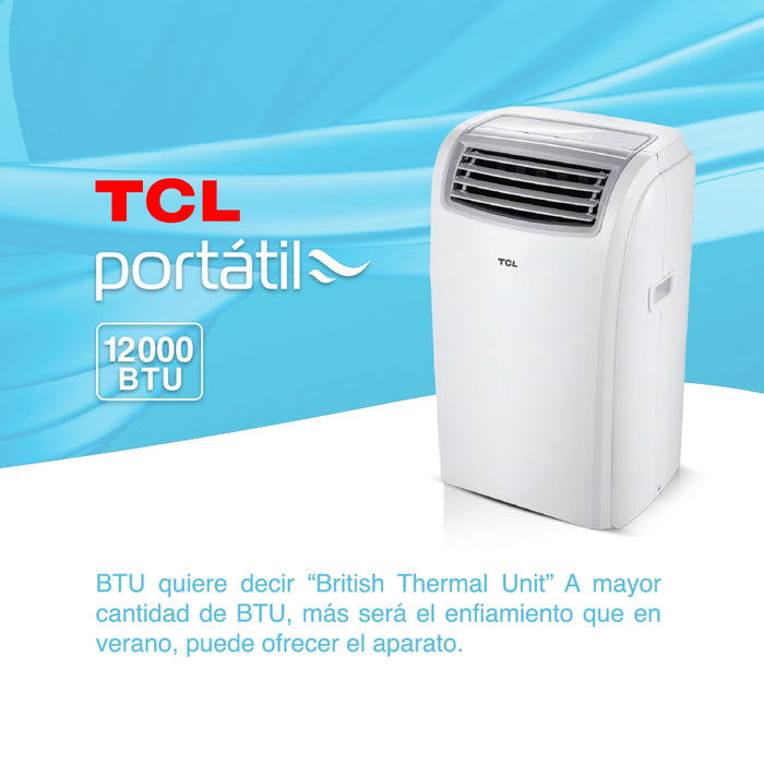 Aire Acondicionado Frio-Calor Portátil TCL 12.000btu 4en1