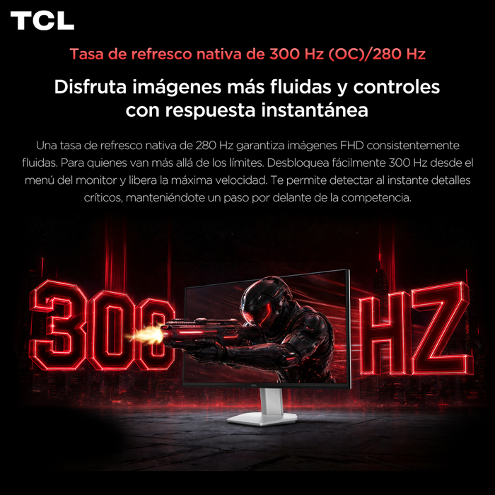 Monitor Gamer TCL 25P1AD FHD 280 Hz