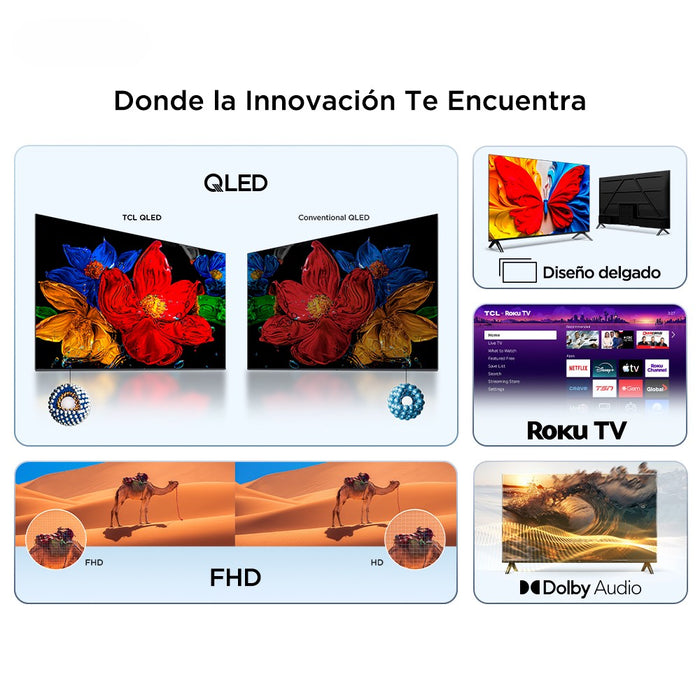 Smart TV TCL Roku TV 40" QLED FHD S5LR