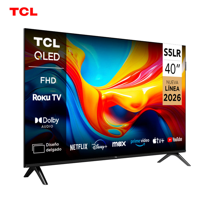 Smart TV TCL Roku TV 40" QLED FHD S5LR