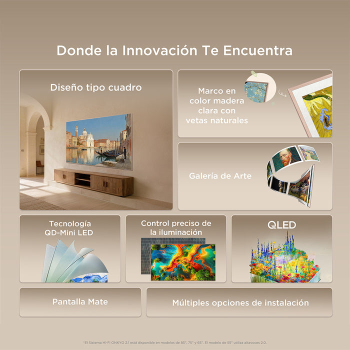 TCL 55" QD-Mini LED ART TV A400 Pro