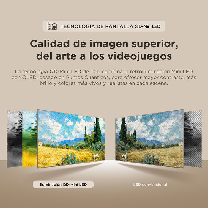 TCL 55" QD-Mini LED ART TV A400 Pro