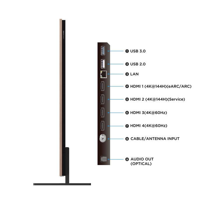 TCL 55" QD-Mini LED ART TV A400 Pro