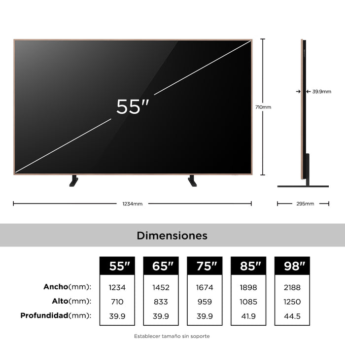 TCL 55" QD-Mini LED ART TV A400 Pro