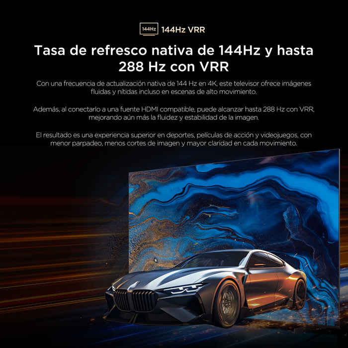 Smart TV TCL 55" QD-Mini LED UHD 4K 55A400M