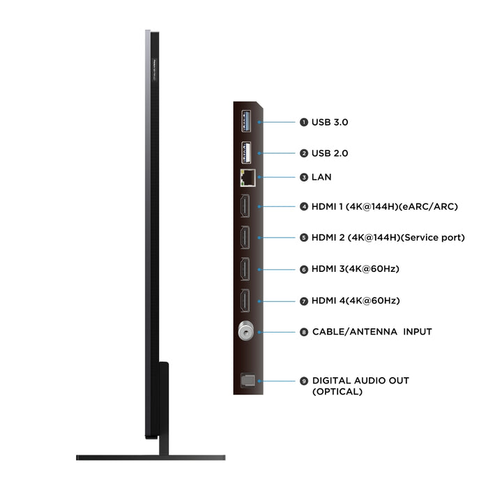 Smart TV TCL 55" QD-Mini LED UHD 4K 55A400M