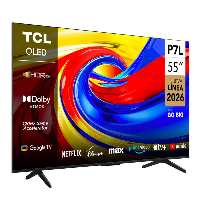 Smart TV 55" TCL 4K UHD QLED 55P7L