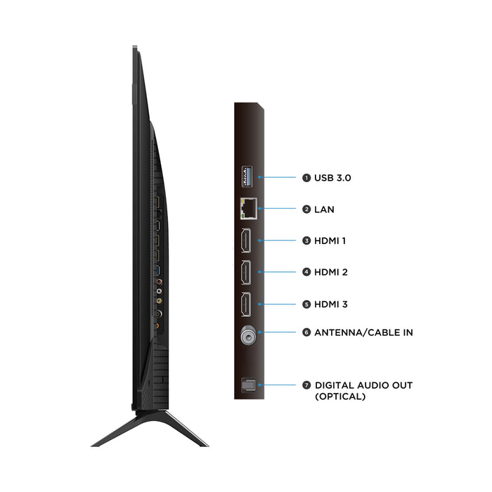 Smart TV 55" TCL 4K UHD QLED 55P7L
