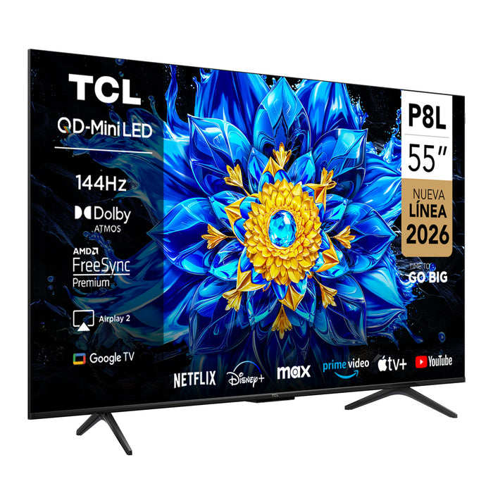 Smart TV TCL 55" QD-Mini LED UHD 4K P8L