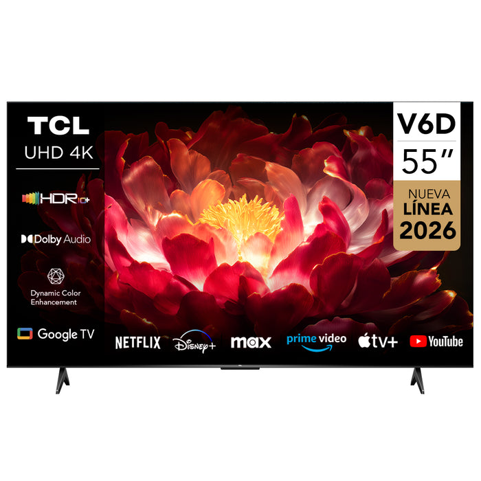 Smart TV TCL 55" UHD 4K UHD 4K V6D