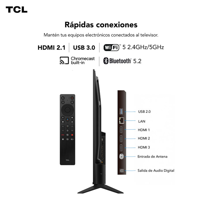 Smart TV TCL 55" UHD 4K UHD 4K V6D