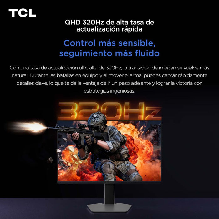 Monitor Gamer TCL Mini LED 27P2A PRO QHD 320Hz