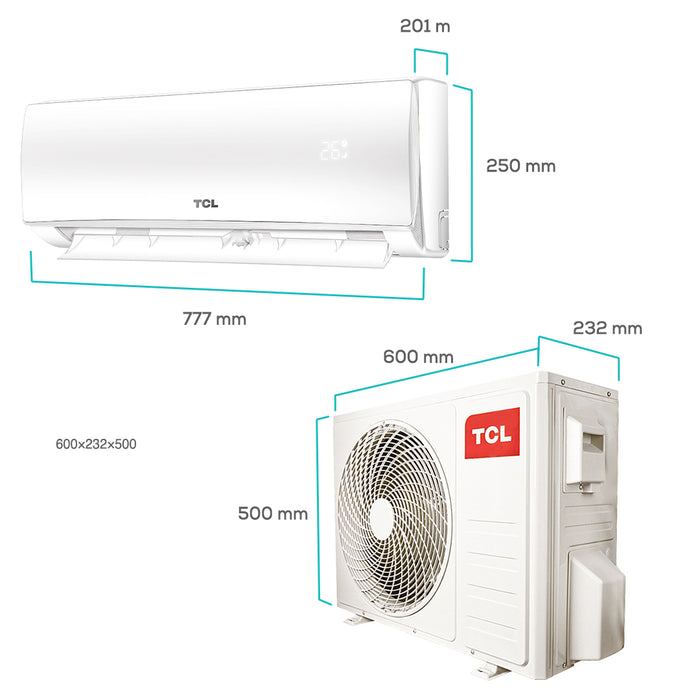 Aire Acondicionado Frio-Calor Split TCL 9000 BTU 4en1