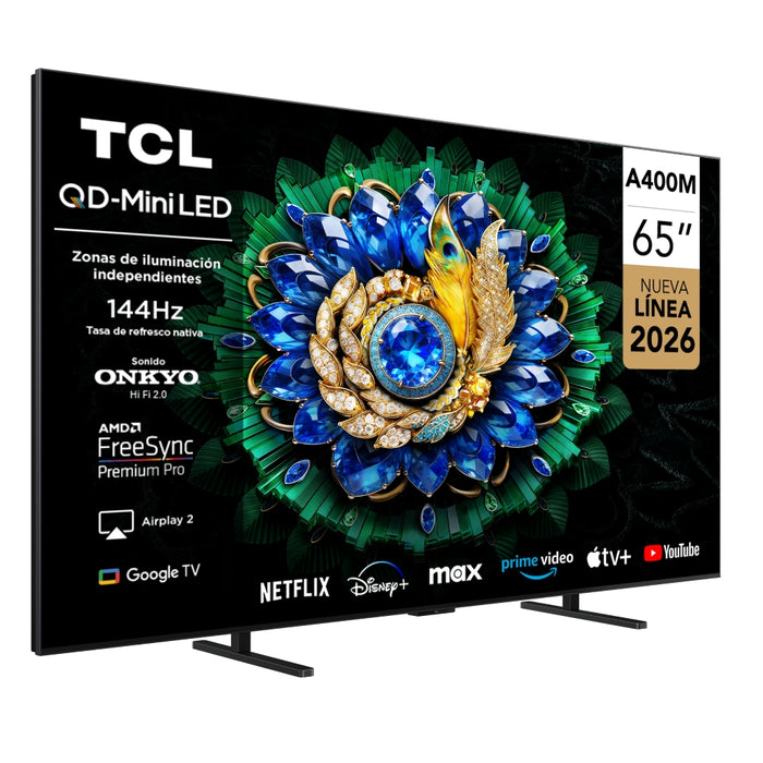 Smart TV TCL 65" QD-Mini LED UHD 4K 65A400M