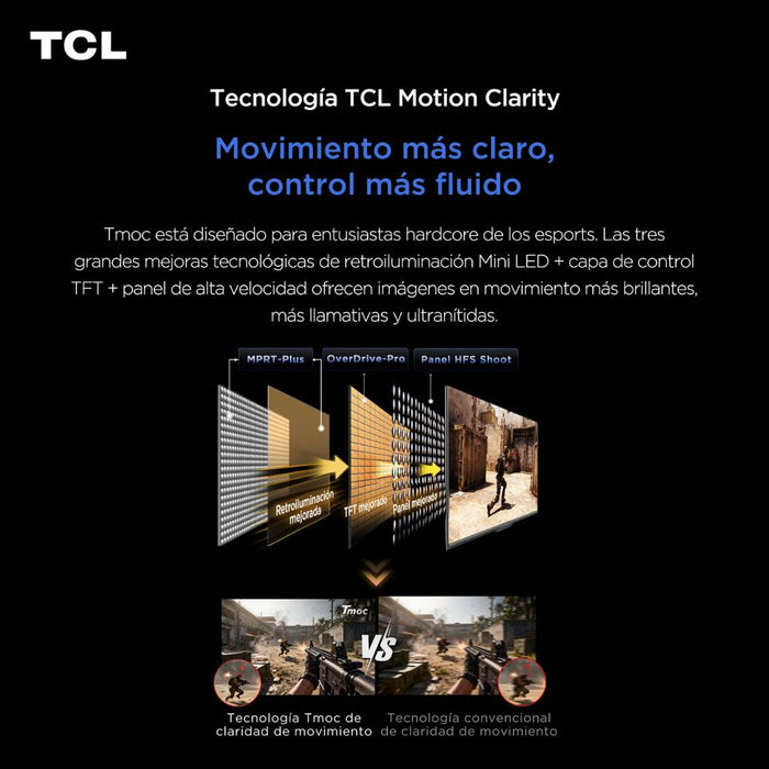 Monitor Gamer TCL Mini LED 27P2A PRO QHD 320Hz