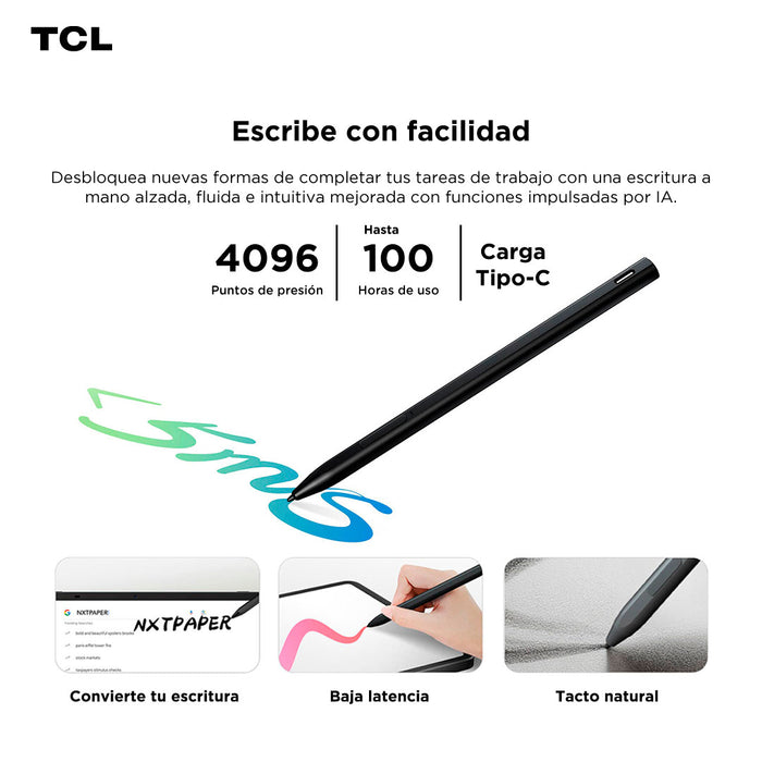 Tablet TCL NXTPAPER 11 Plus 256GB + Lápiz + Flip Case