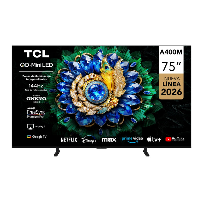 Smart TV TCL 75" QD-Mini LED UHD 4K 75A400M