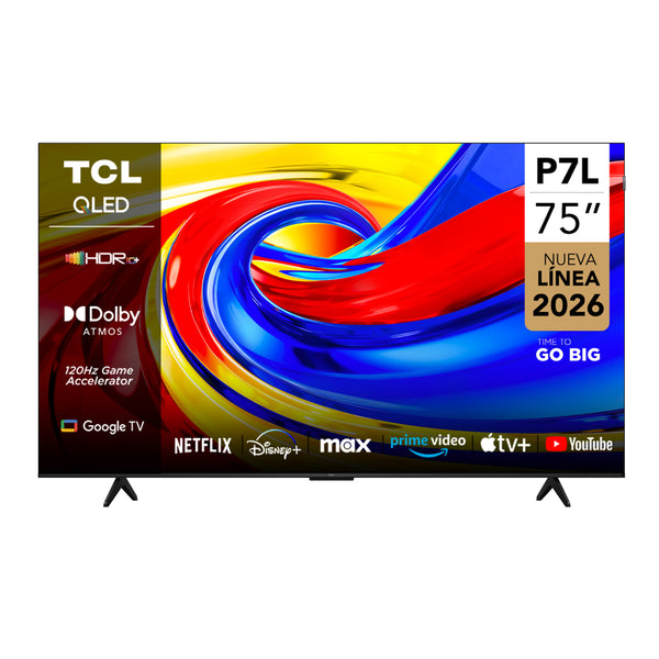 Smart TV TCL 75" QLED UHD 4K P7L