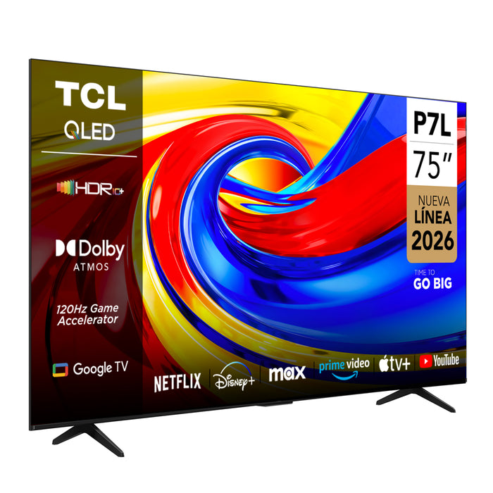 Smart TV TCL 75" QLED UHD 4K P7L