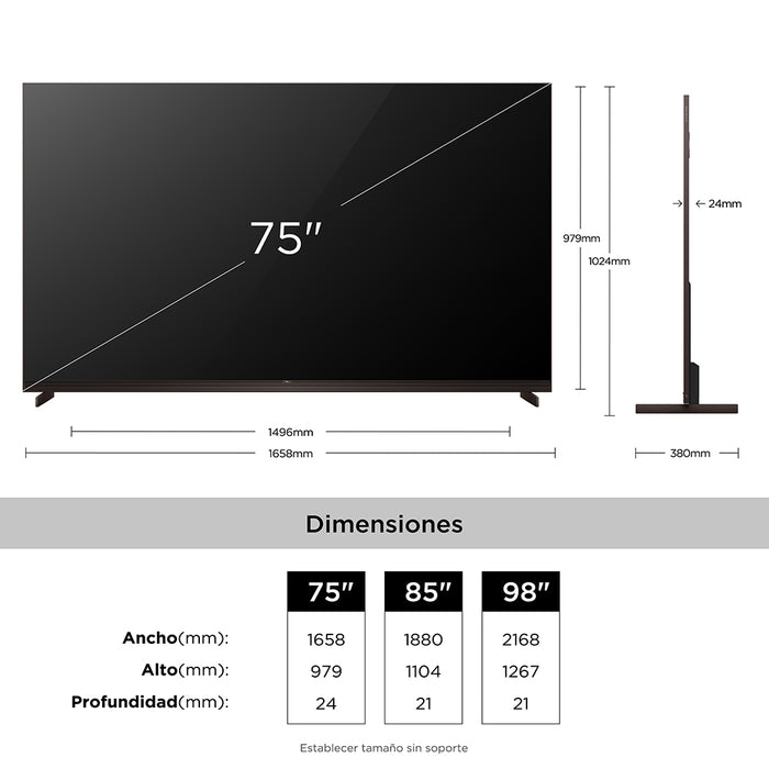 Smart TV TCL 75" SQD-Mini LED UHD 4K X11L