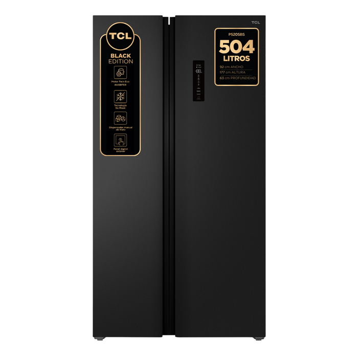 Refrigerador Side By Side TCL 504L P520SBS