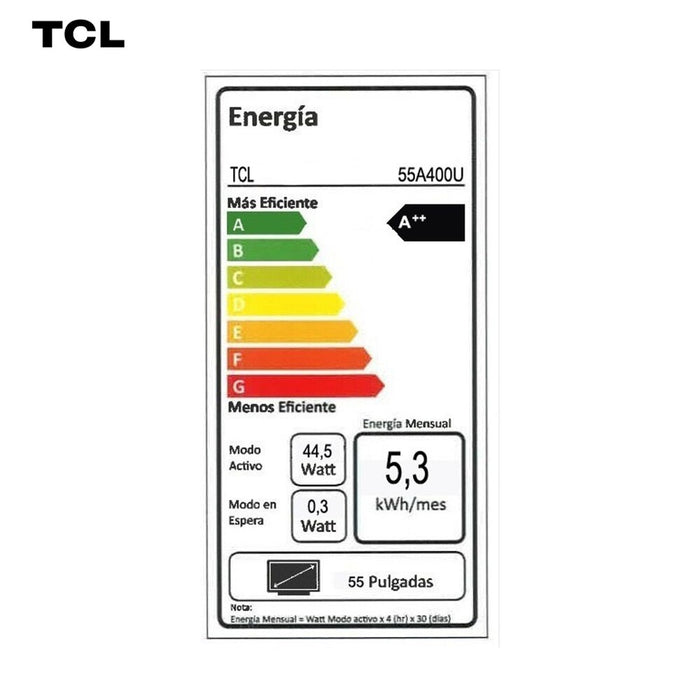 Smart TV TCL 55" QD-Mini LED UHD 4K A400U