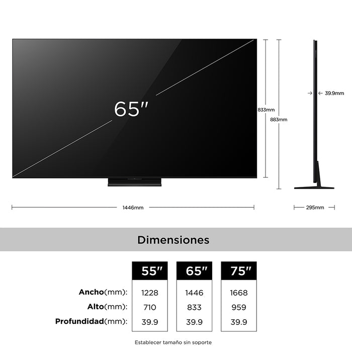 Smart TV TCL 65" QD-Mini LED UHD 4K A400U