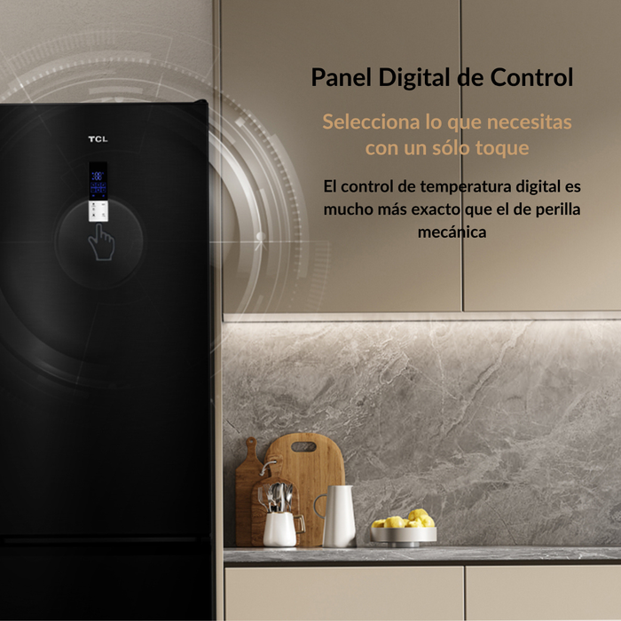 Refrigerador Bottom Freezer TCL 409L No Frost P409BFB