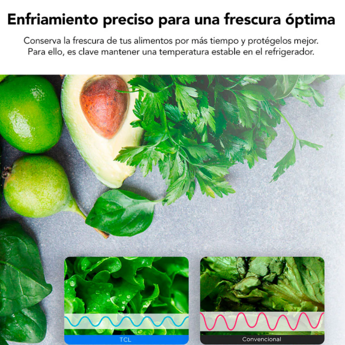 Refrigerador Bottom Freezer TCL 409L No Frost P409BFB
