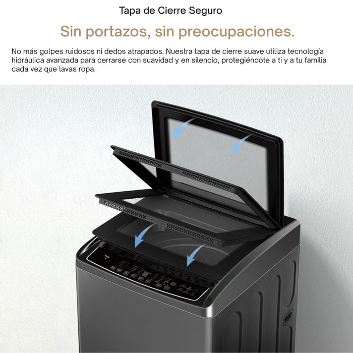 Lavadora Automática Carga Superior TCL 19Kg Titanium F319TLG