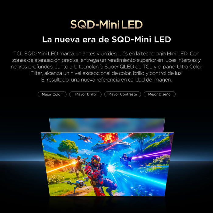 Smart TV 85" TCL 4K SQD-Mini LED 85C7L