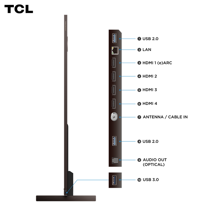 Smart TV TCL 85" SQD-Mini LED UHD 4K X11L