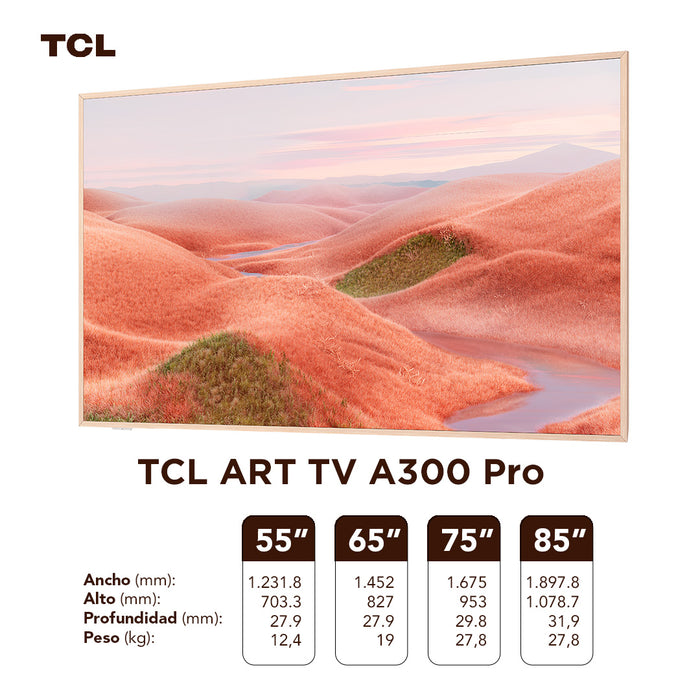 TCL 75" QLED ART TV A300 Pro