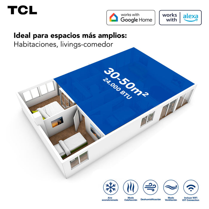 Aire Acondicionado Inverter TCL BreezIN 24000 BTU WIFI