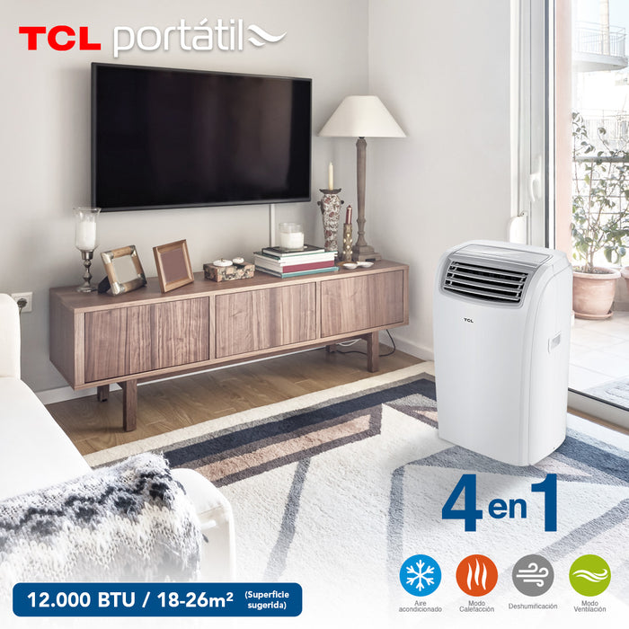Aire Acondicionado Frio-Calor Portátil TCL 12.000btu 4en1