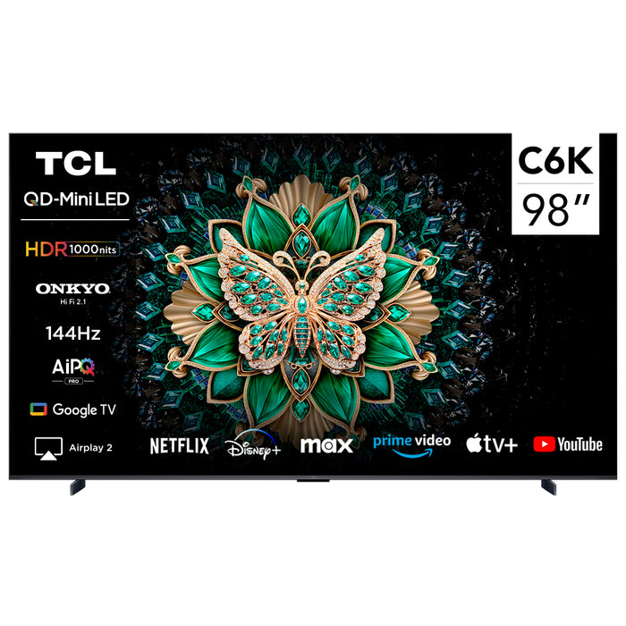 Smart TV 98" TCL 4K QLED Mini LED 98C6K