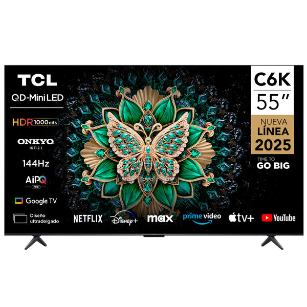 Smart TV 55" TCL 4K QLED Mini LED 55C6K