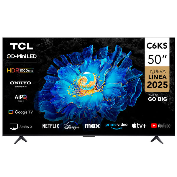Smart TV 50" TCL 4K QLED Mini LED 50C6KS