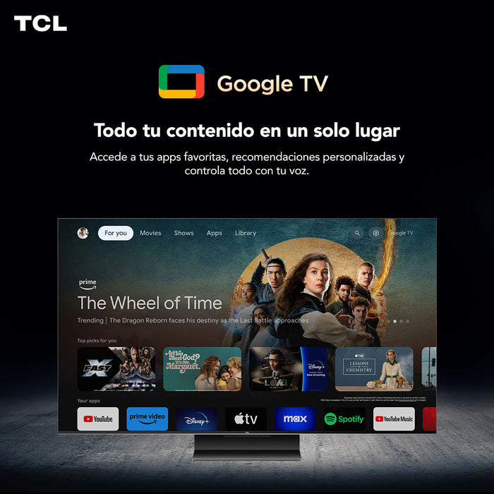 Smart TV 115" TCL 4K QLED Mini LED 115C7K