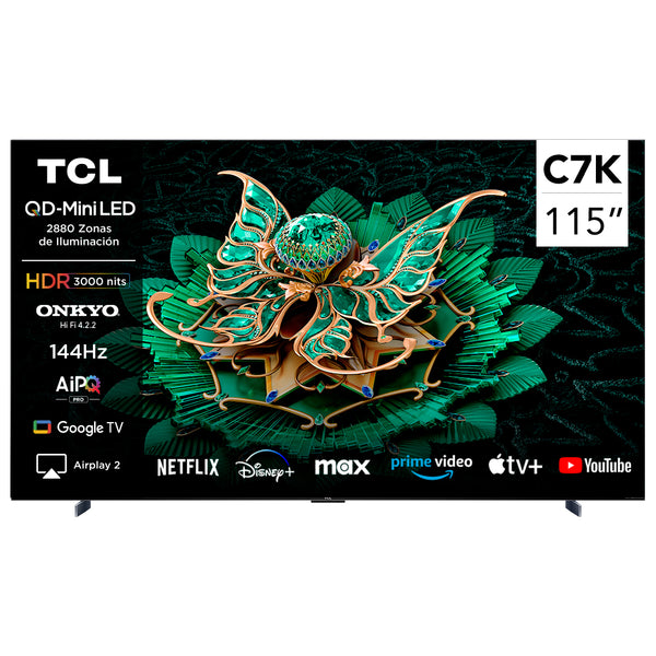 Smart TV 115" TCL 4K QLED Mini LED 115C7K