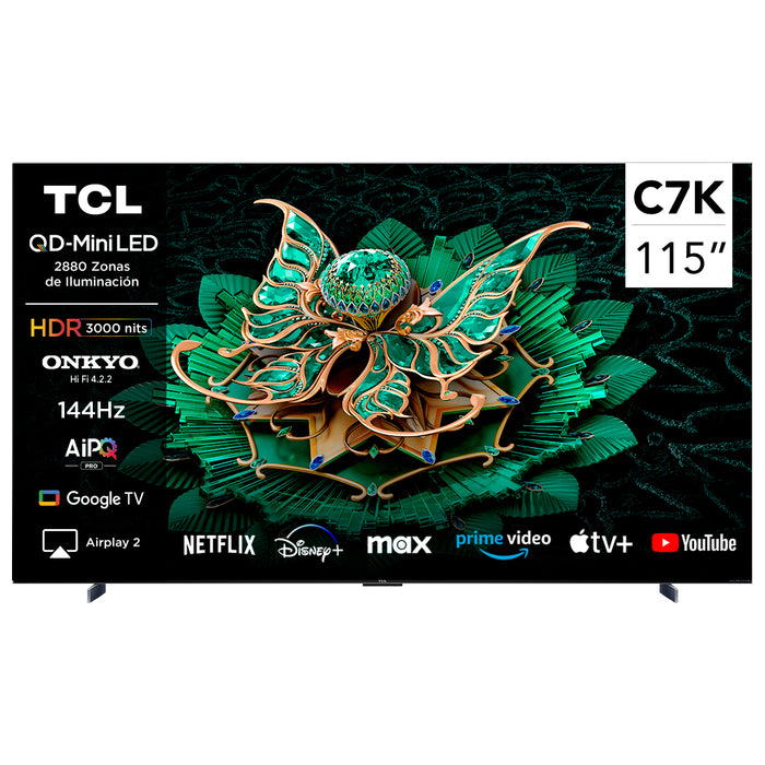 Smart TV 115" TCL 4K QLED Mini LED 115C7K