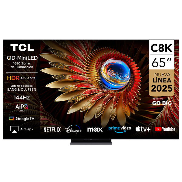 Smart TV 65" TCL 4K QLED Mini LED 65C8K