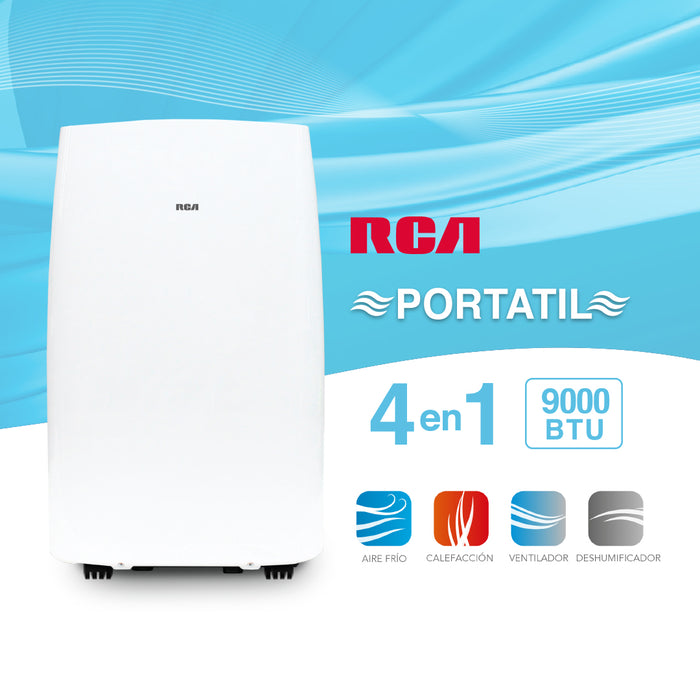 Aire Acondicionado Frio-Calor Portátil RCA 9.000BTU 4en1