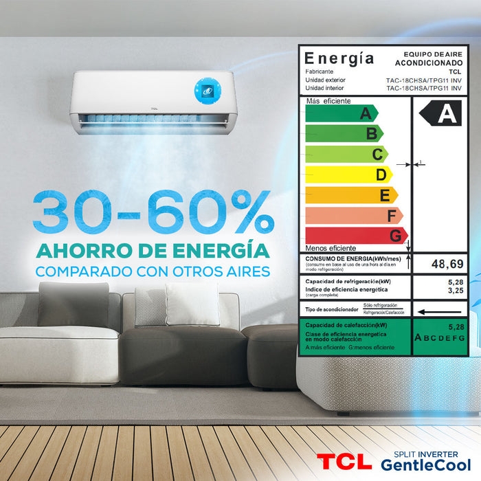 Aire acondicionado Inverter Smart TCL 18000 BTU WIFI